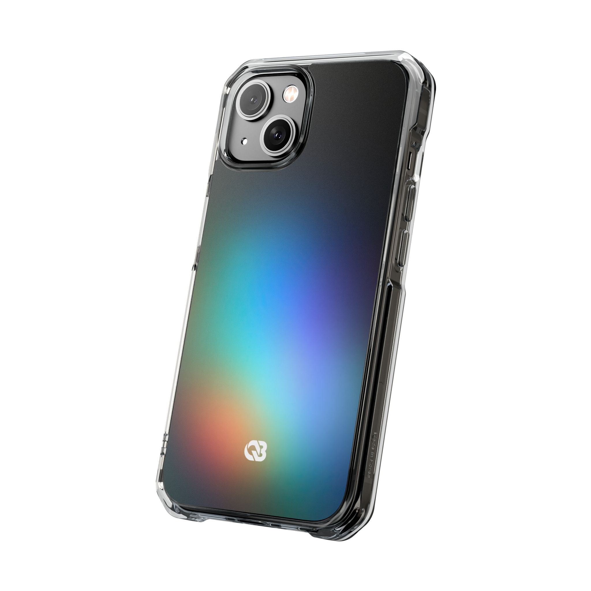 Black Impact MagSafe Phone Case for iPhone - Electric Prism Grain