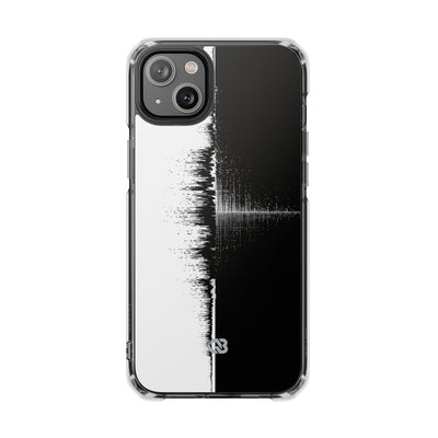 Black Impact MagSafe Phone Case for iPhone - Static Signal Split