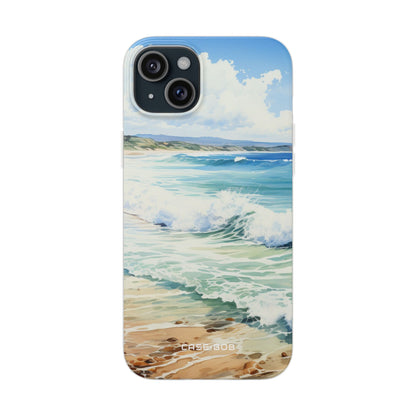 Foamy Wave Breeze iPhone 15 Plus Case - Soft