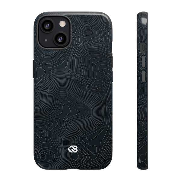 Obsidian Elevation · Tough Phone Case for iPhone · Black
