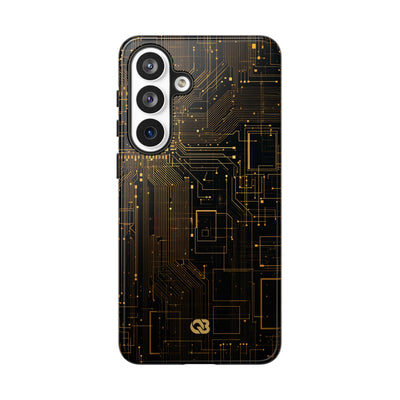 Gold Tough Phone Case for Samsung - Amber Core Mainframe
