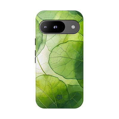 Emerald Leaf Veins · Tough Phone Case for Google Pixel