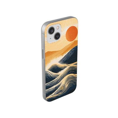 Blue Lite Phone Case for iPhone - Kyoto Cresting Tide