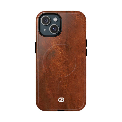 Orange Tough 2.0 Magsafe Phone Case for iPhone - Oxidized Iron Crust