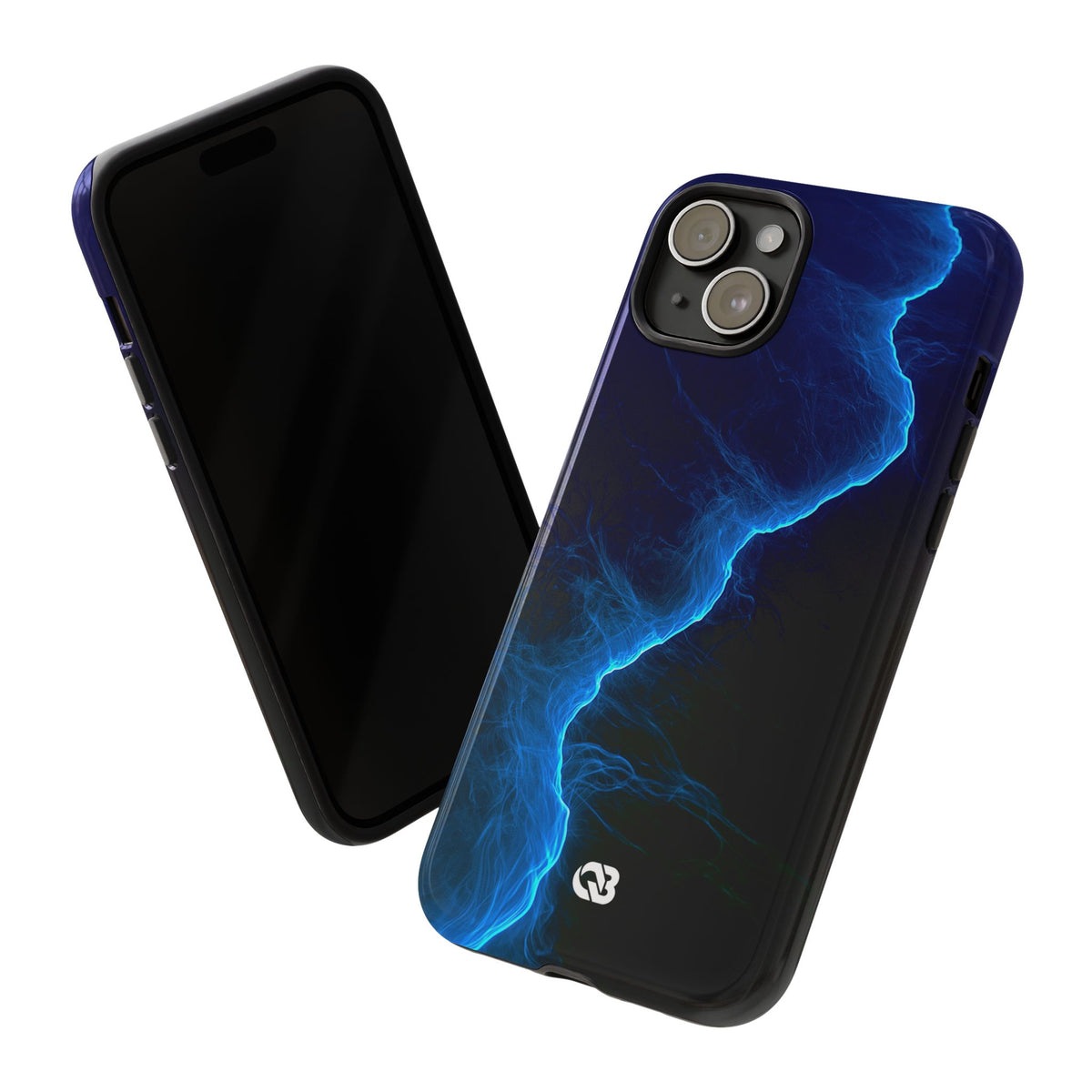 Electric Azure Drift · Tough Phone Case for iPhone · Blue