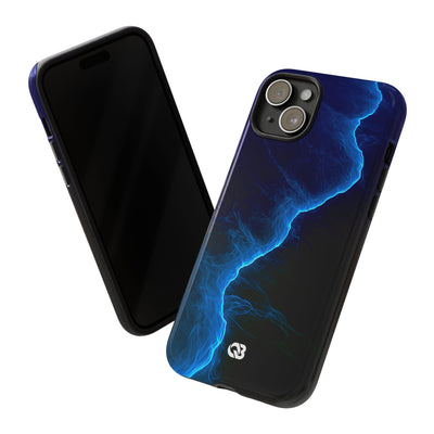 Electric Azure Drift · Tough Phone Case for iPhone · Blue