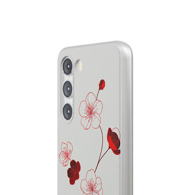 Red Lite Phone Case for Samsung - Kyoto Ember Bloom