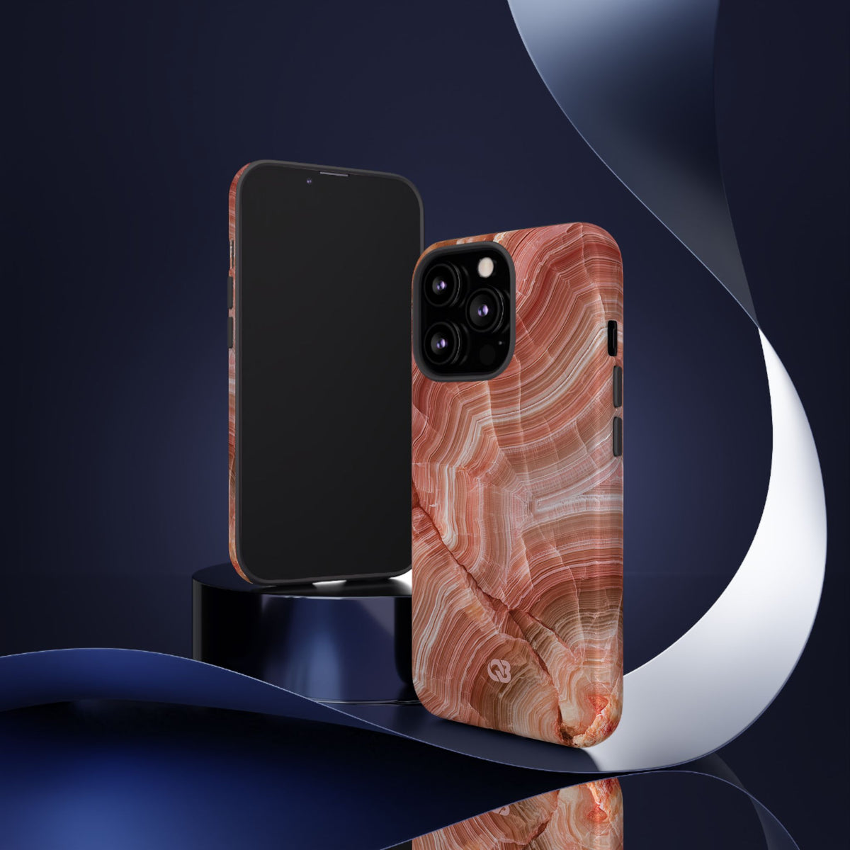 Blushing Rose Strata · Tough Phone Case for iPhone · Pink