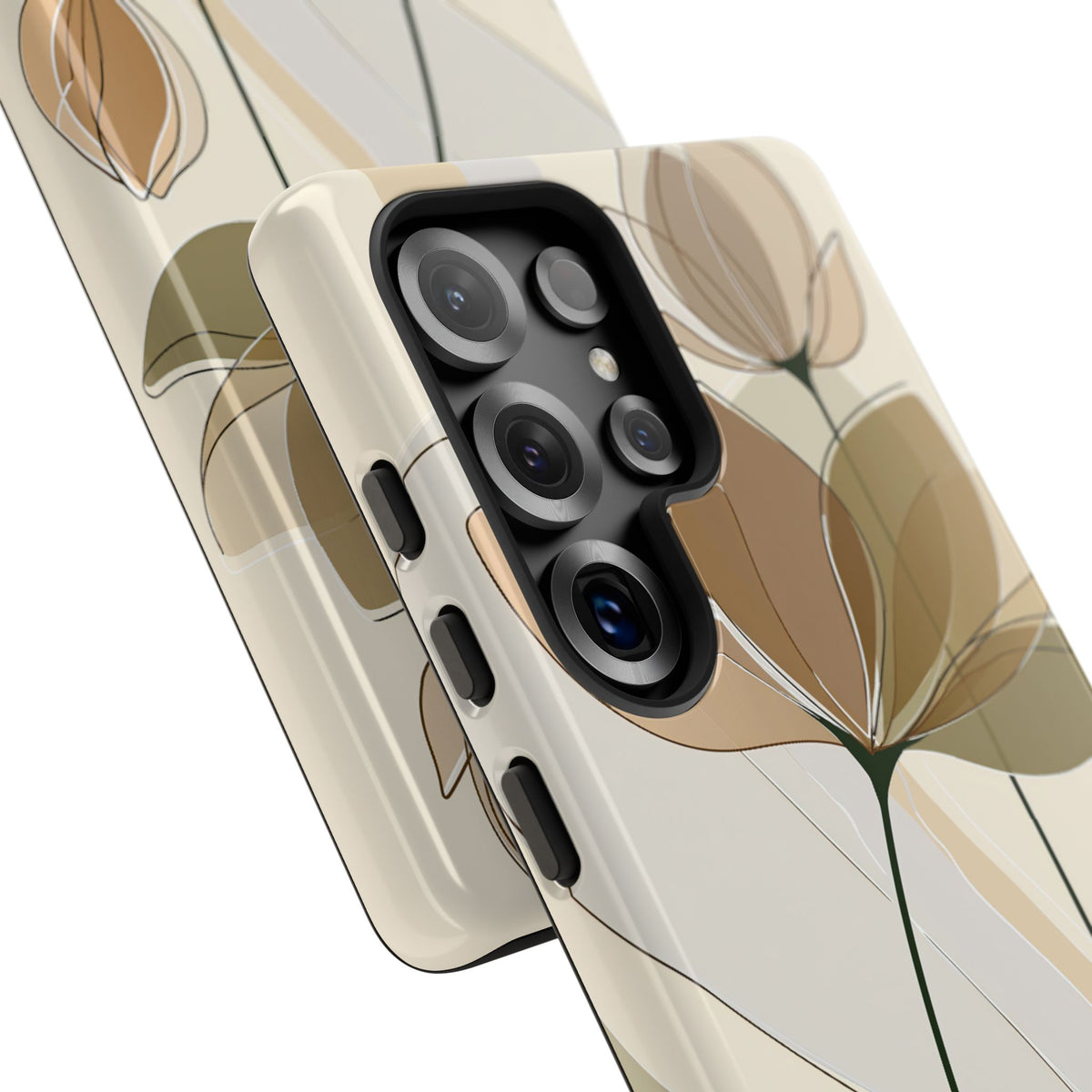Translucent Petal Contour · Tough Phone Case for Samsung · Beige