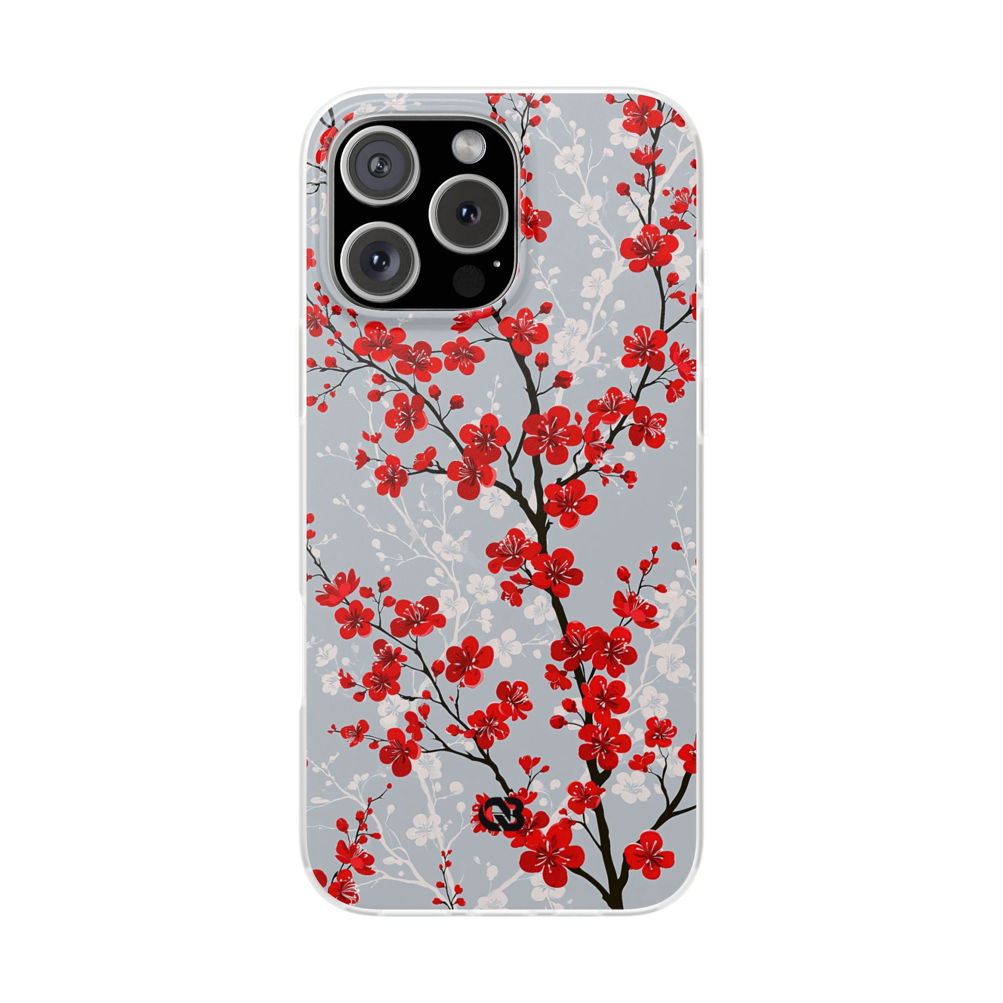 Grey Lite Phone Case for iPhone - Crimson Sakura Slate