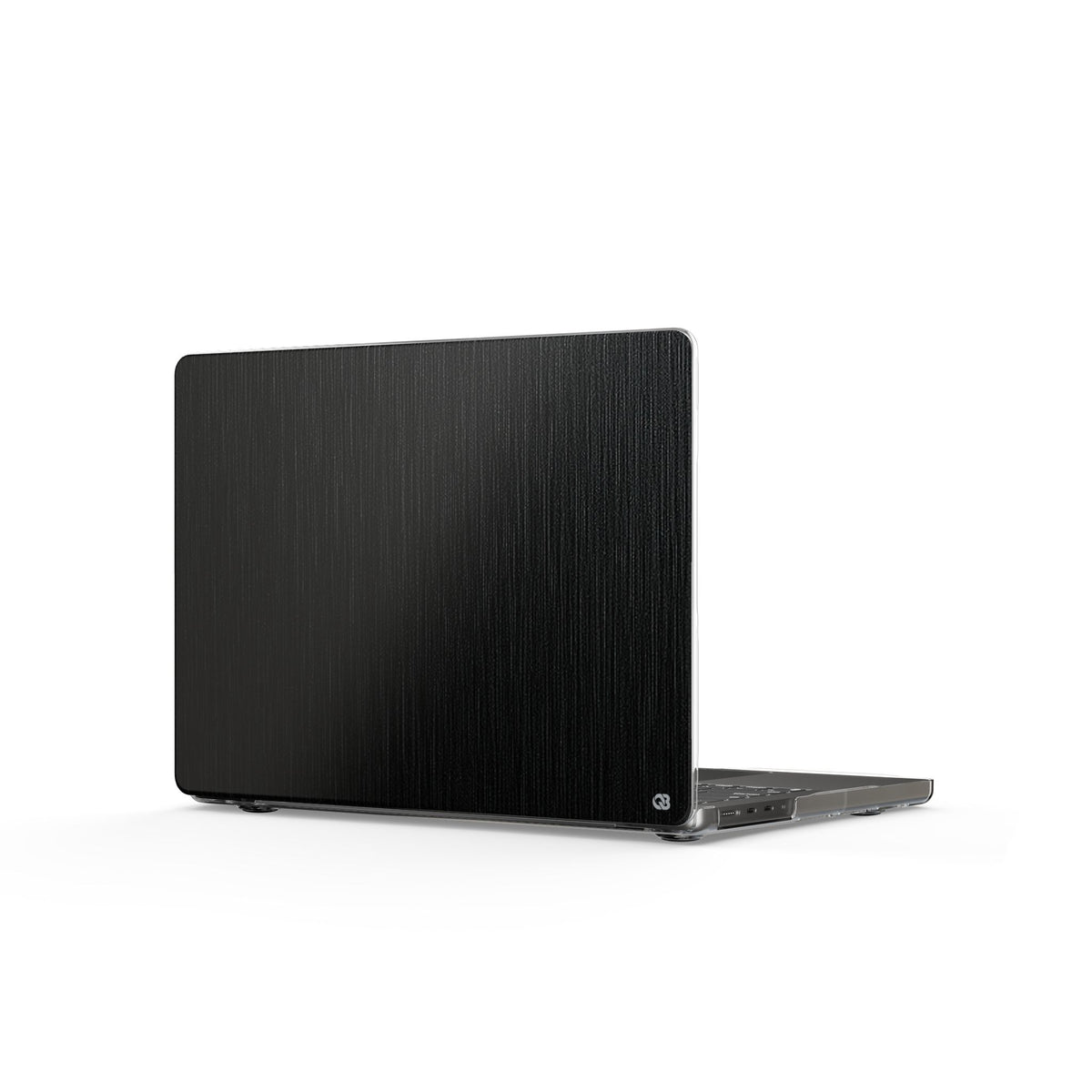 Obsidian Brushed Steel · Clear Hard Case for MacBook · Black