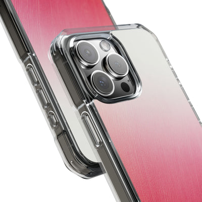 Rose Haze · Clear Impact Magnetic Phone Case for iPhone · Pink