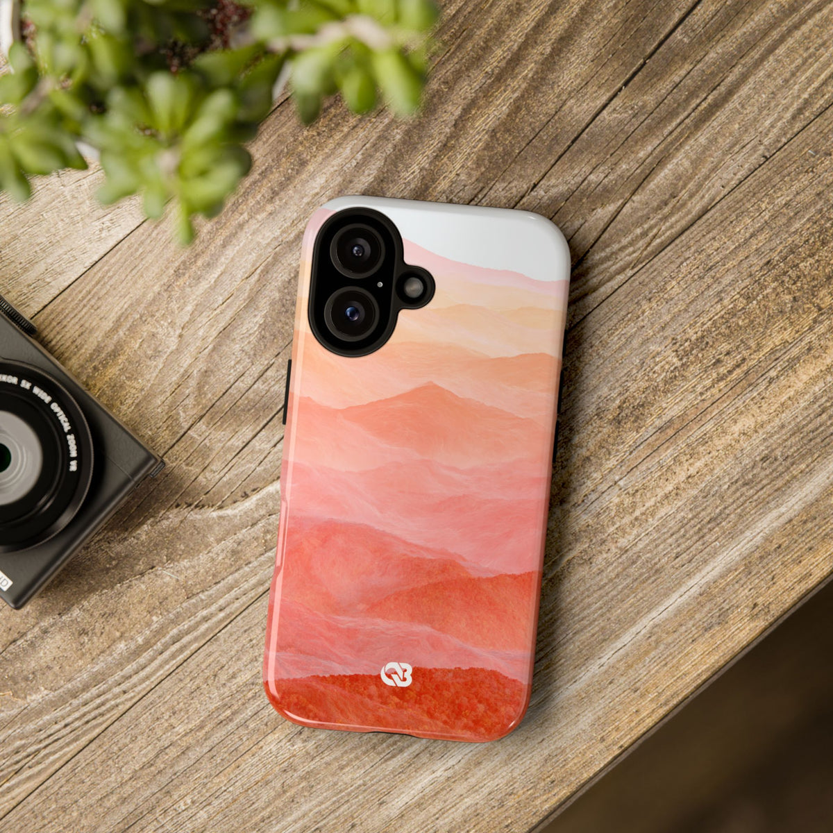 Alpenglow Ridge Vista · Tough Phone Case for iPhone · Orange