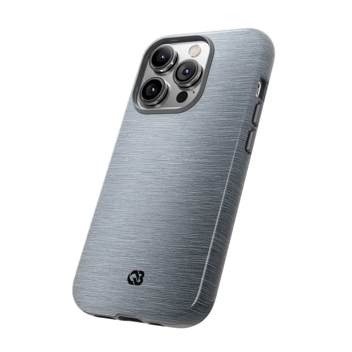 Brushed Aluminum · Tough Phone Case for iPhone · Silver