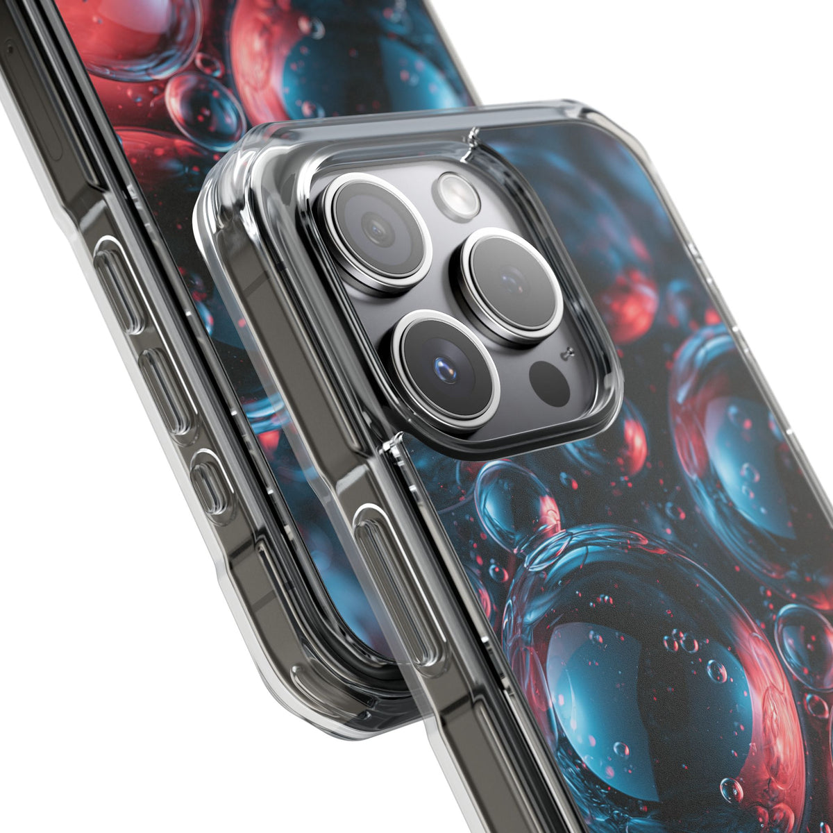 Aqua Gel Spheres · Clear Impact Magnetic Phone Case for iPhone · Blue