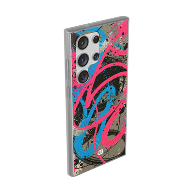 Cyber Splatter Flow · Lite Phone Case for Samsung · Pink