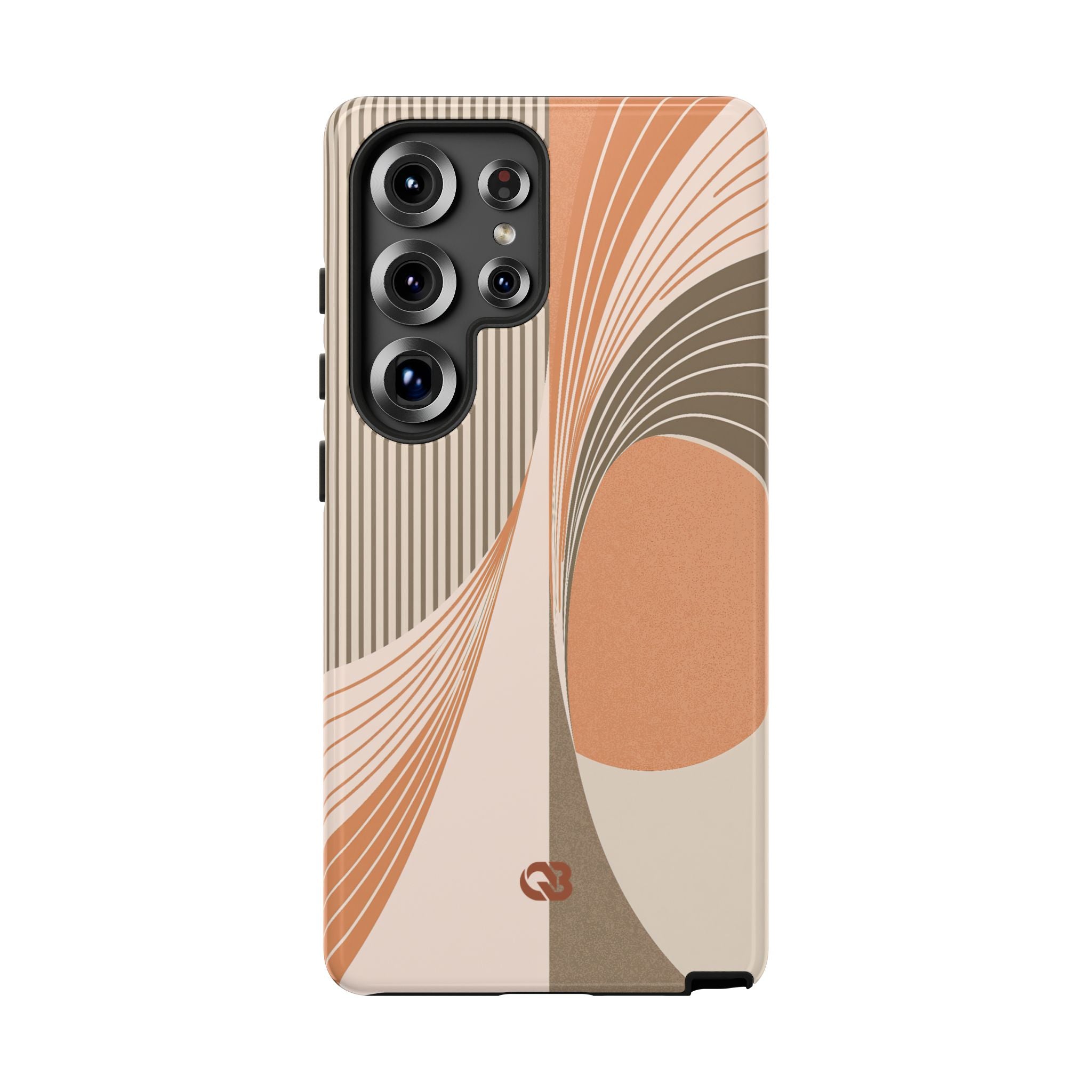 Orange Tough Phone Case for Samsung - Desert Arc Horizon