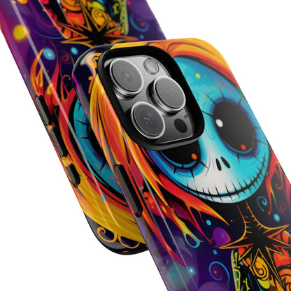 Blue Skull Swirl iPhone 16 Pro Max Case - Tough - CASE•BOB