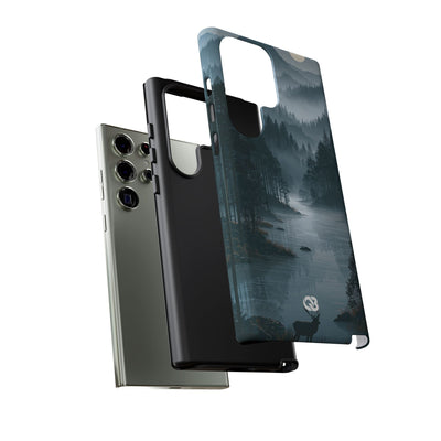 Silent Nordic Fjord · Tough Phone Case for Samsung · Blue