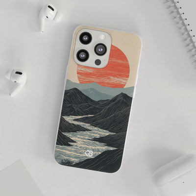 Crimson Ridge Horizon · Lite Phone Case for iPhone ·  Black