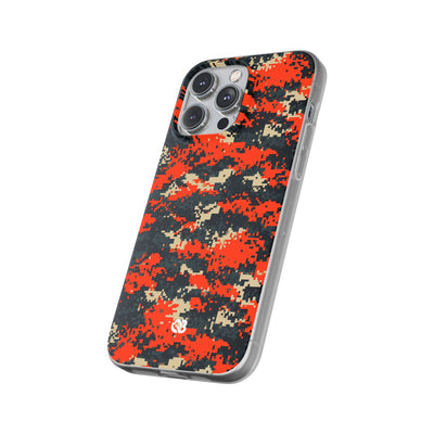 Signal Pixel Camo · Lite Phone Case for iPhone ·  Orange