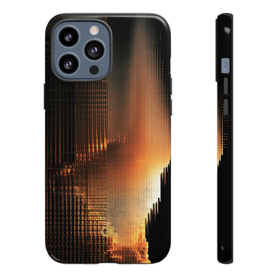 Luminous Grid · Tough Phone Case for iPhone · Black