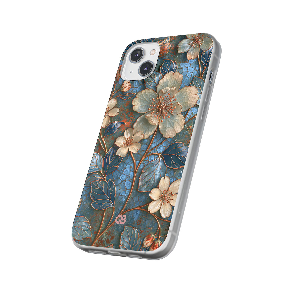 Gilded Blossom Reverie · Lite Phone Case for iPhone ·  Teal