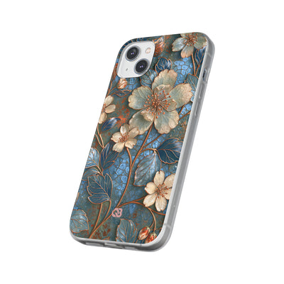 Gilded Blossom Reverie · Lite Phone Case for iPhone ·  Teal