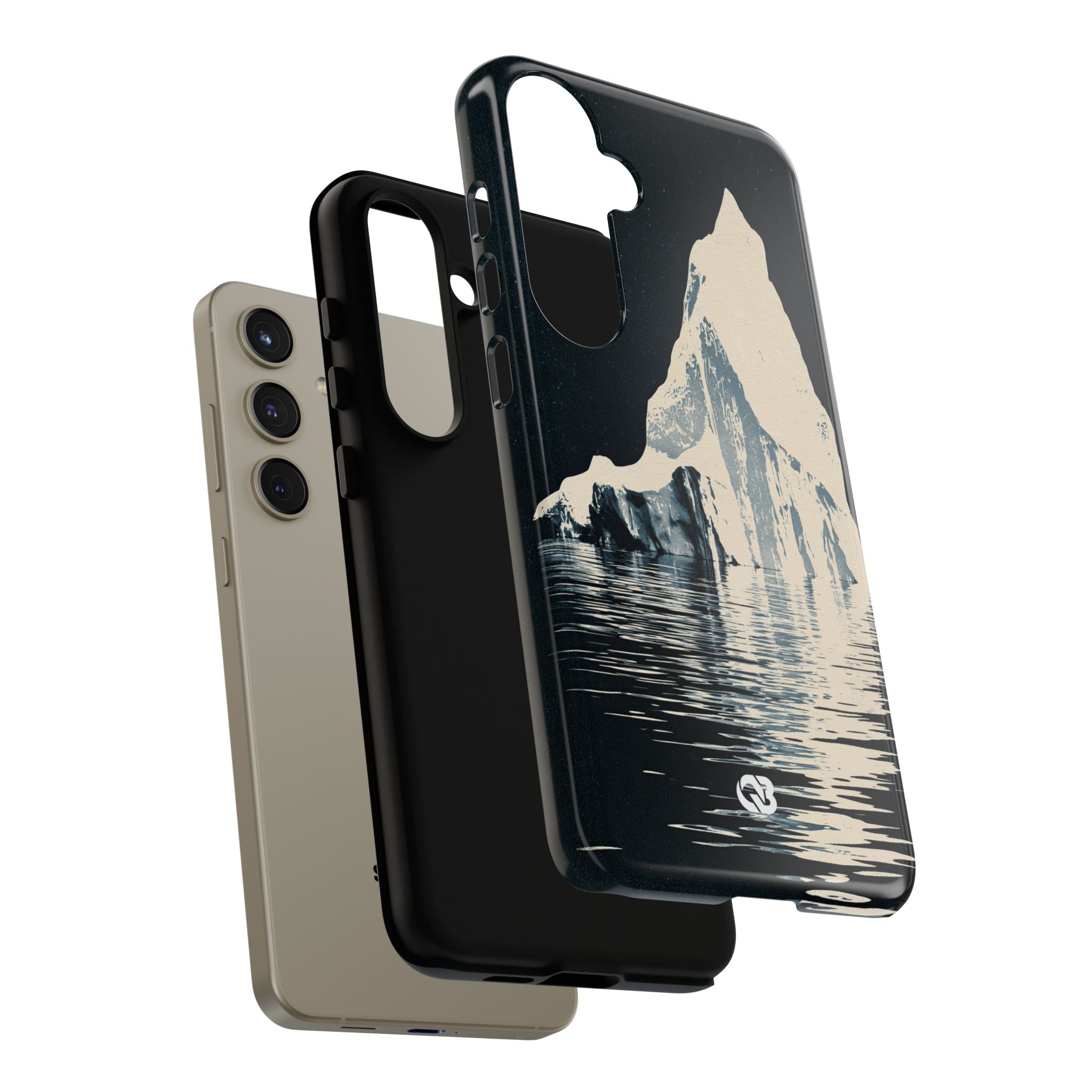 Blue Tough Phone Case for Samsung - Frozen Navy Monolith