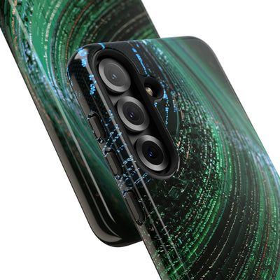 Orbital Data Stream · Tough Phone Case for Samsung · Green