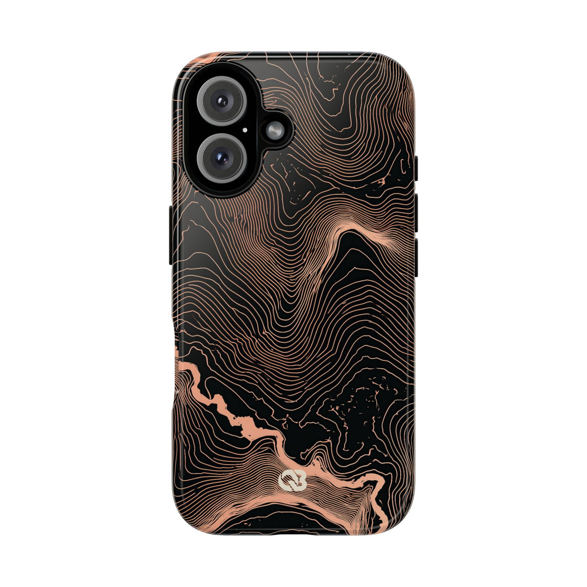Mesa Elevation Contour · Tough Phone Case for iPhone · Black