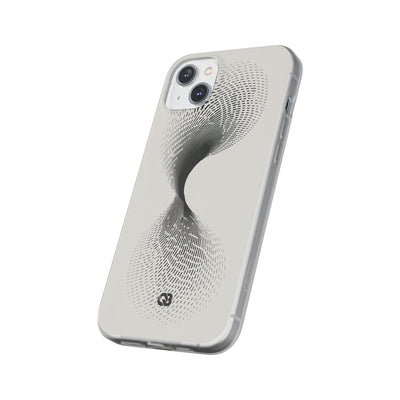 White Lite Phone Case for iPhone - Linear Torsion Grid