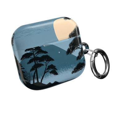 Moonlit Pine Horizon · Hard Case for AirPods & AirPods Pro · Blue