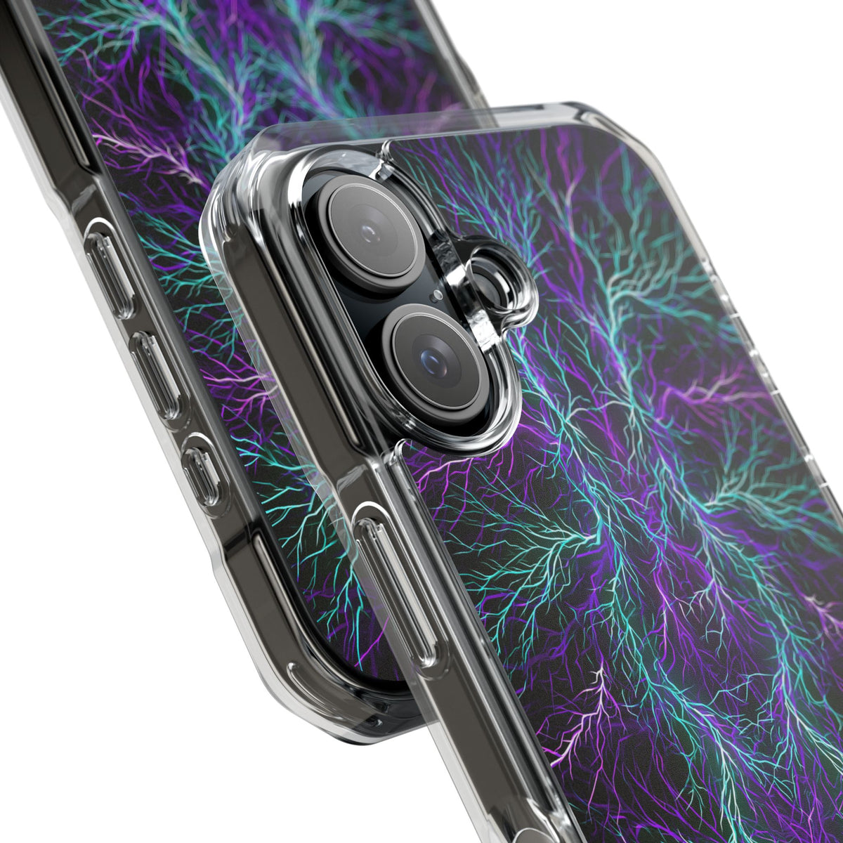 Electric Plasma Arbor · Clear Impact Magnetic Phone Case for iPhone · Purple