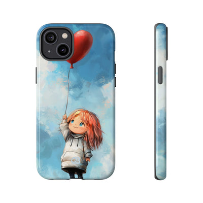 Crimson Heart Sky · Tough Phone Case for iPhone