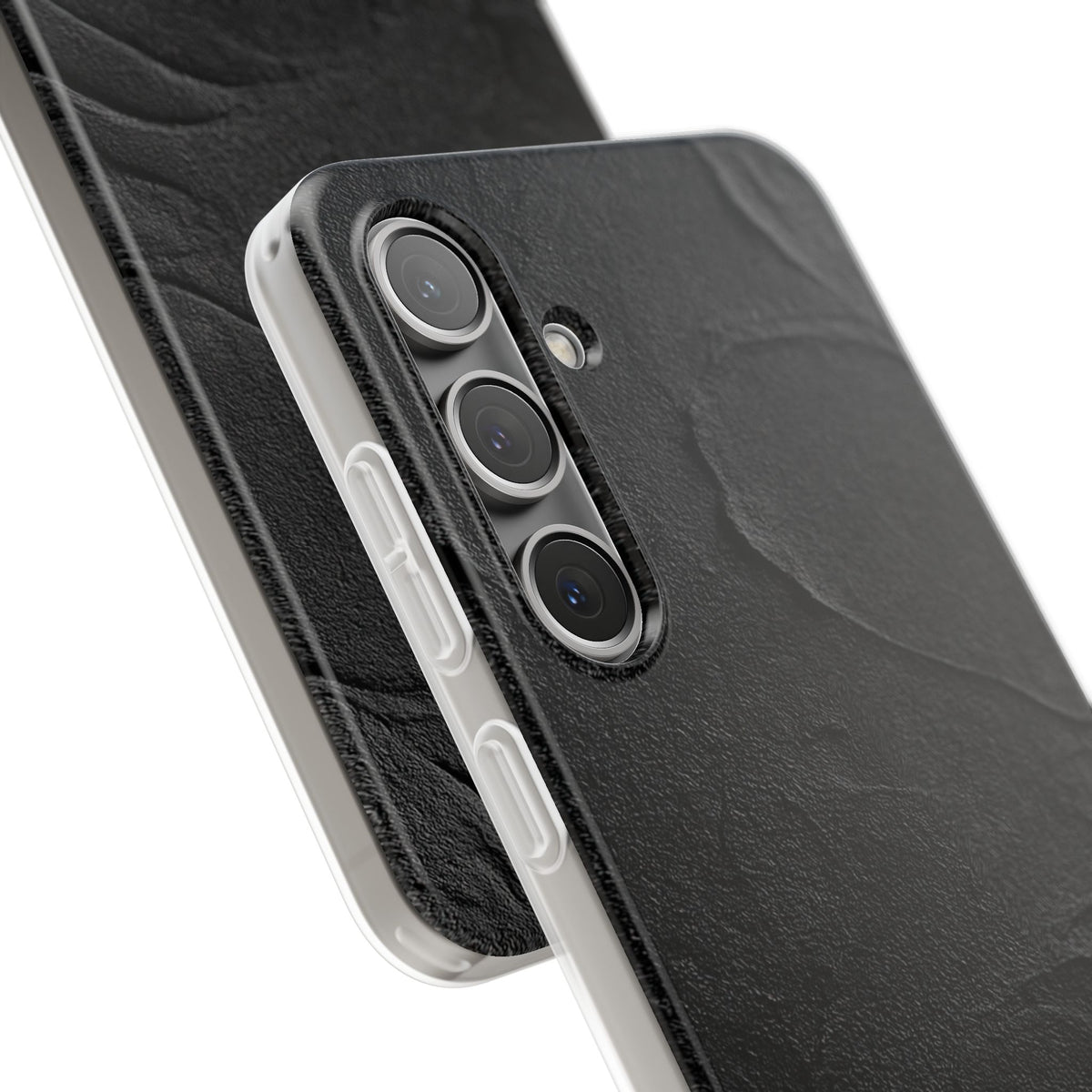 Obsidian Stucco Relief · Lite Phone Case for Samsung · Black