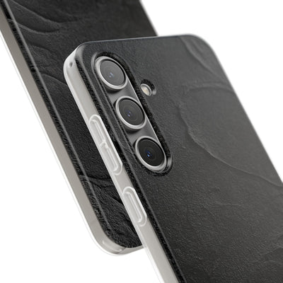 Obsidian Stucco Relief · Lite Phone Case for Samsung · Black