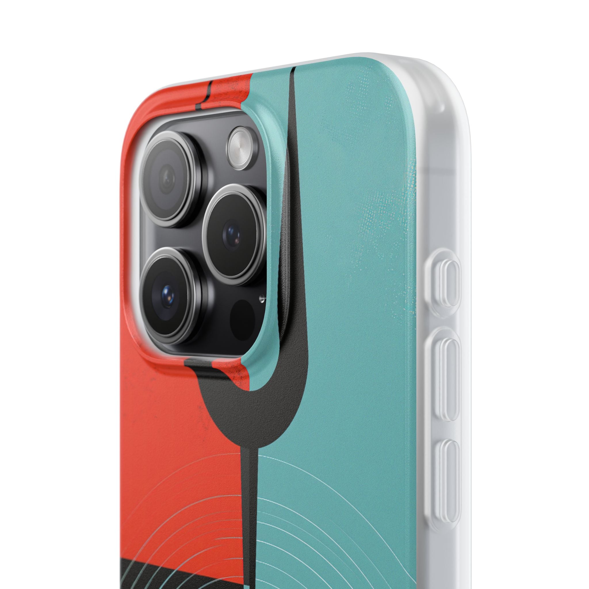 Teal Lite Phone Case for iPhone - Sonic Static Split
