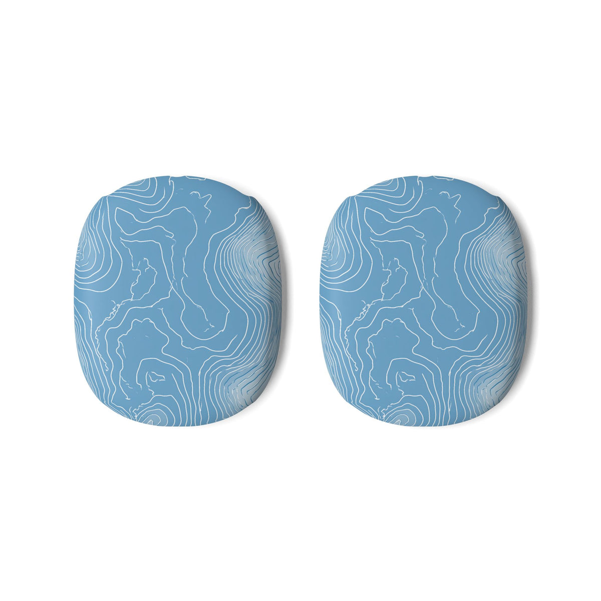 Glacial Basin Topo · Hard Case for AirPods Max · Blue
