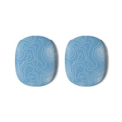 Glacial Basin Topo · Hard Case for AirPods Max · Blue