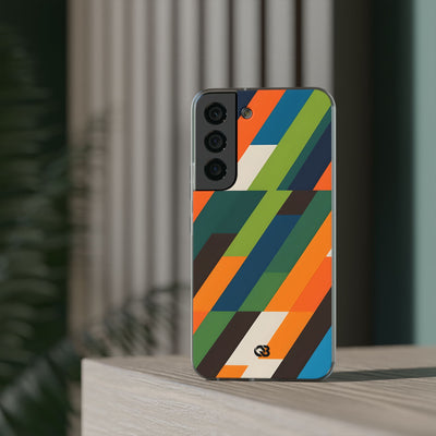 Angled Retro Mosaic · Soft Custodia per Samsung