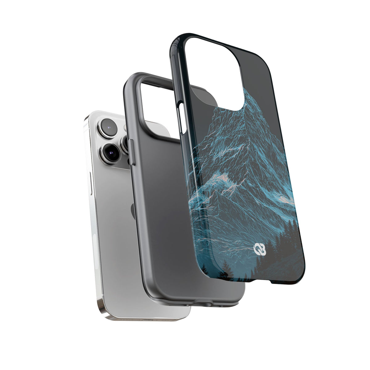 Glacial Alpine Peak · Tough Phone Case for iPhone · Blue