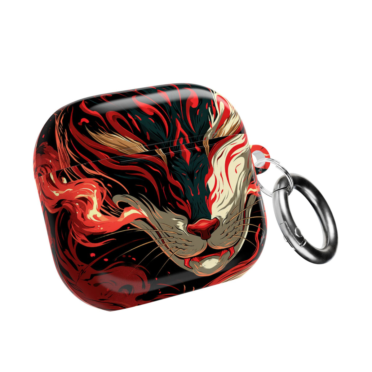 Crimson Kitsune Spirit · Hard Case for AirPods & AirPods Pro · Red