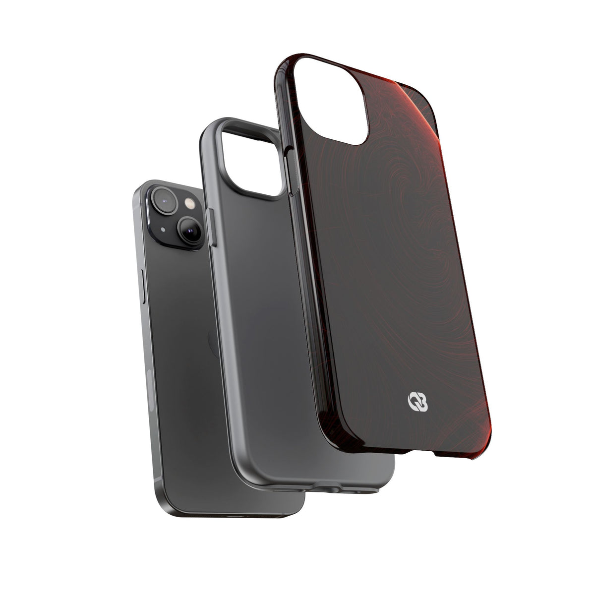 Crimson Solar Horizon · Tough Phone Case for iPhone · Red