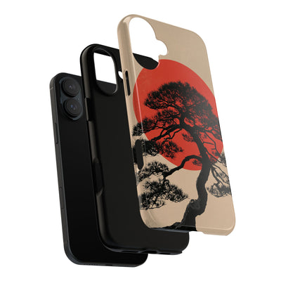 Crimson Pine Solitude · Tough Phone Case for iPhone · Beige