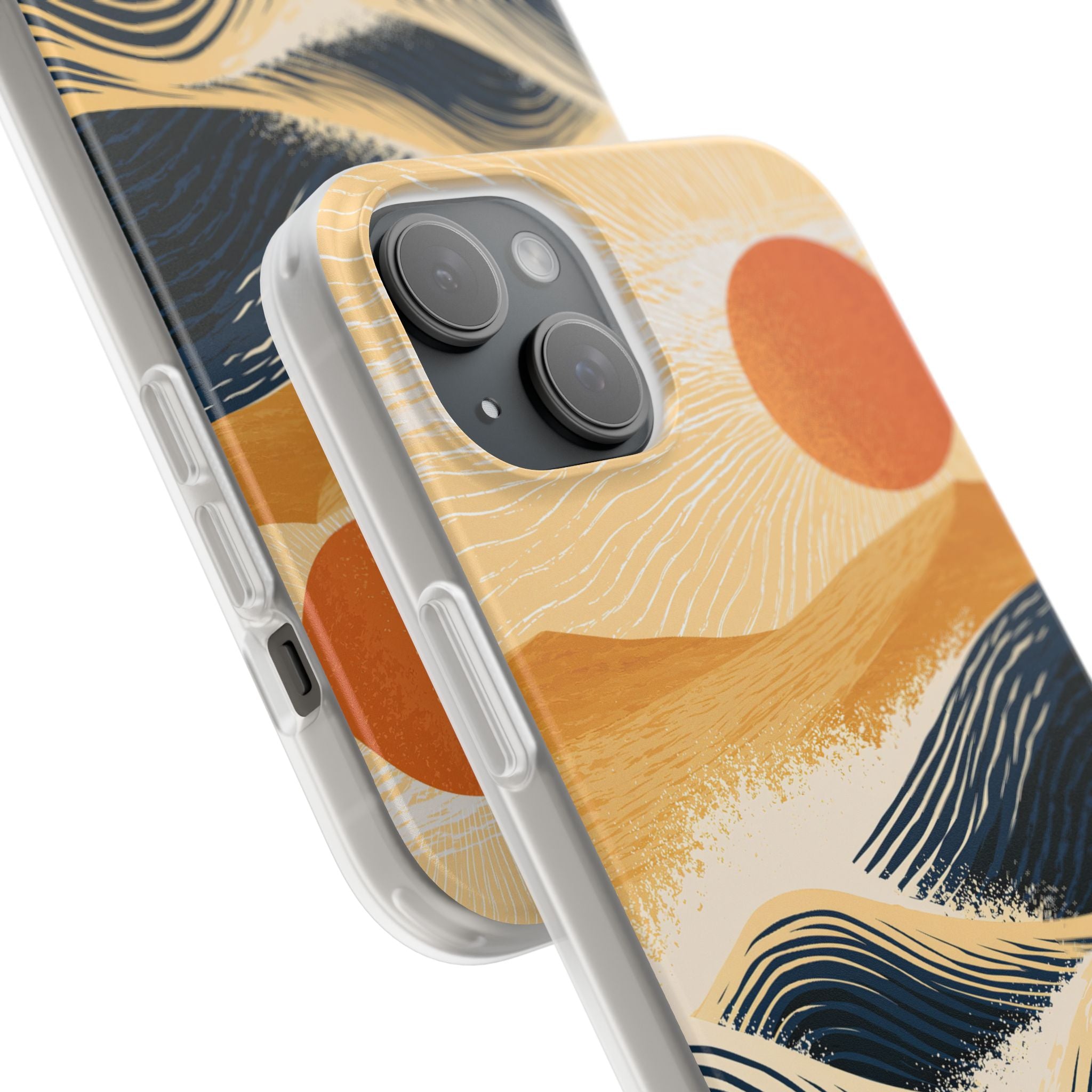 Blue Lite Phone Case for iPhone - Kyoto Cresting Tide