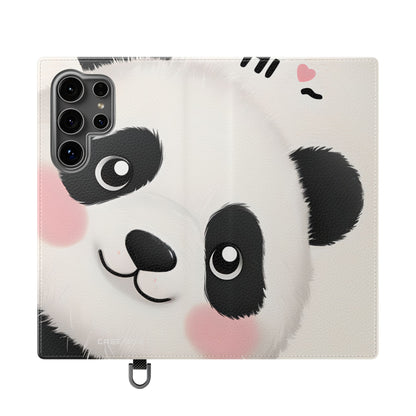 Peeking Panda Blush - Samsung S24 Ultra Case - Wallet