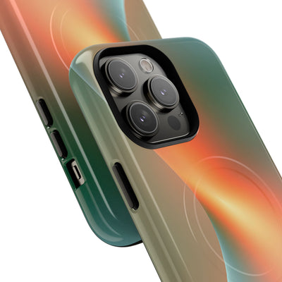 Radiant Contour · Tough 2.0 Magnetic Phone Case for iPhone · Orange