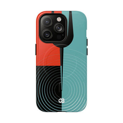 Teal Tough 2.0 Magsafe Phone Case for iPhone - Sonic Static Split