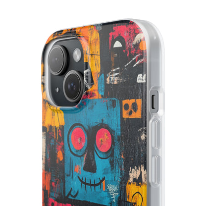 Blue Stitch Smile iPhone 15 Case - Soft